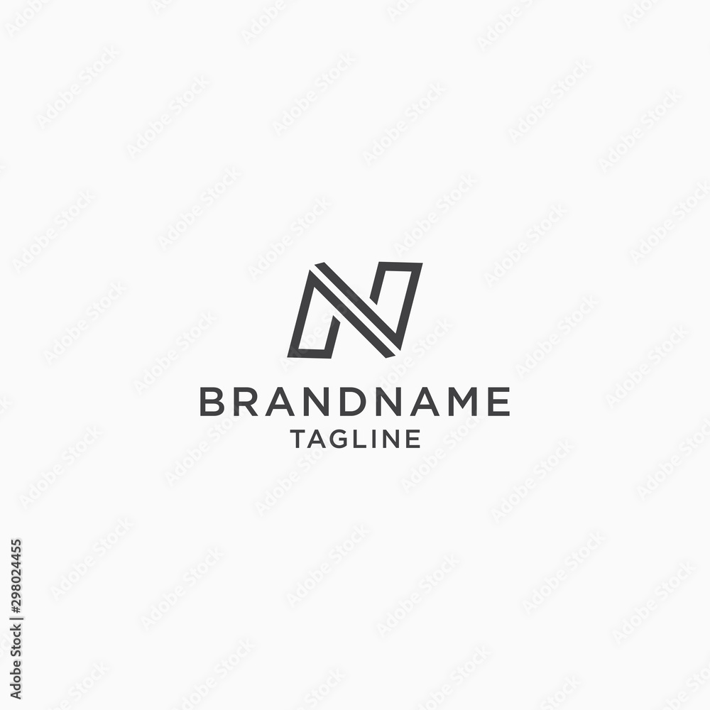 Letter N Abstract Logo Icon Design Template Vector Illustration Letter N Abstract Logo Icon Design Template Vector Illustration