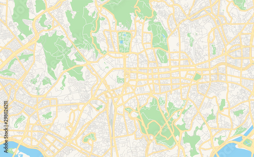 Printable street map of Seoul  South Korea