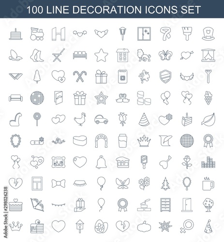 100 decoration icons