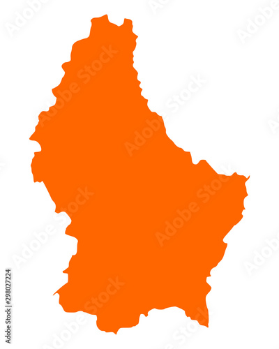 Karte von Luxemburg