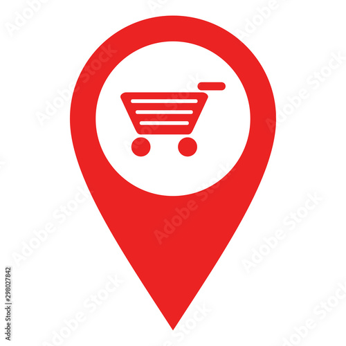 Warenkorb und Kartenmarkierung