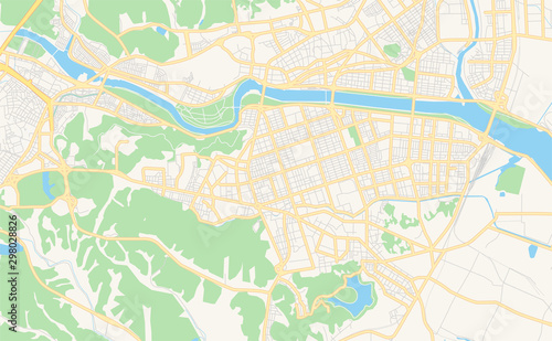 Printable street map of Ulsan  South Korea
