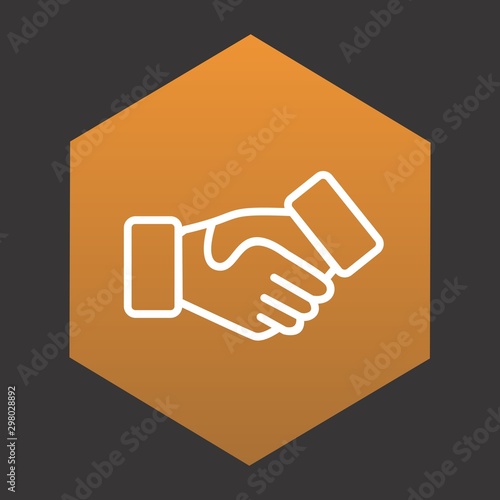 Handshake Icon For Your Design,websites and projects..