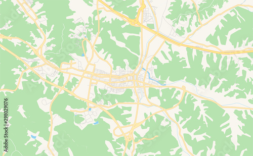 Printable street map of Yongin  South Korea