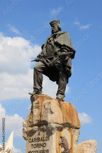 Monument to Giuseppe Garibaldi in Turin  Italy