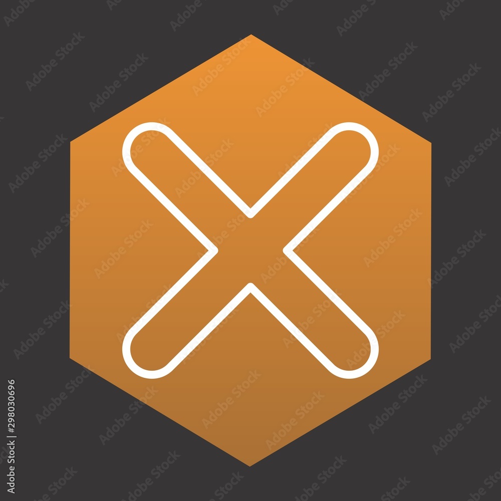 Obraz premium Cross icon For Your Design,websites and projects.