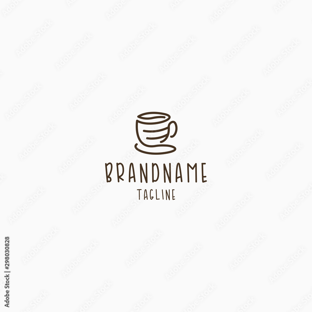 Coffee Cup Logo Icon Design Template - Vector Coffee Cup Logo Icon Design Template - Vector
