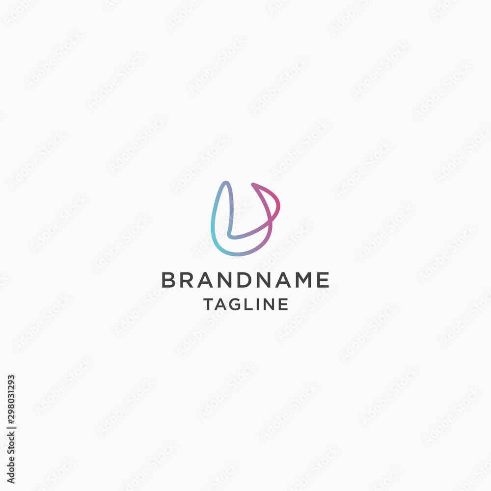 Letter U Abstract colorful Logo Icon Design Template Vector Illustration Letter U Abstract colorful Logo Icon Design Template Vector Illustration