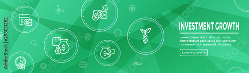 Banking, Investments and Growth Icon Set - Dollar Symbols, etc