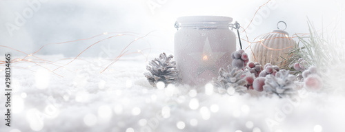 Frosty christmas still life