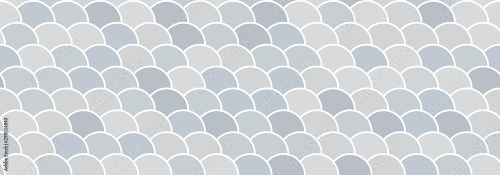 Fototapeta premium Water waves seamless vector background. Abstract grey backdrop with nautical design.