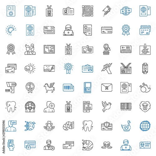 identity icons set