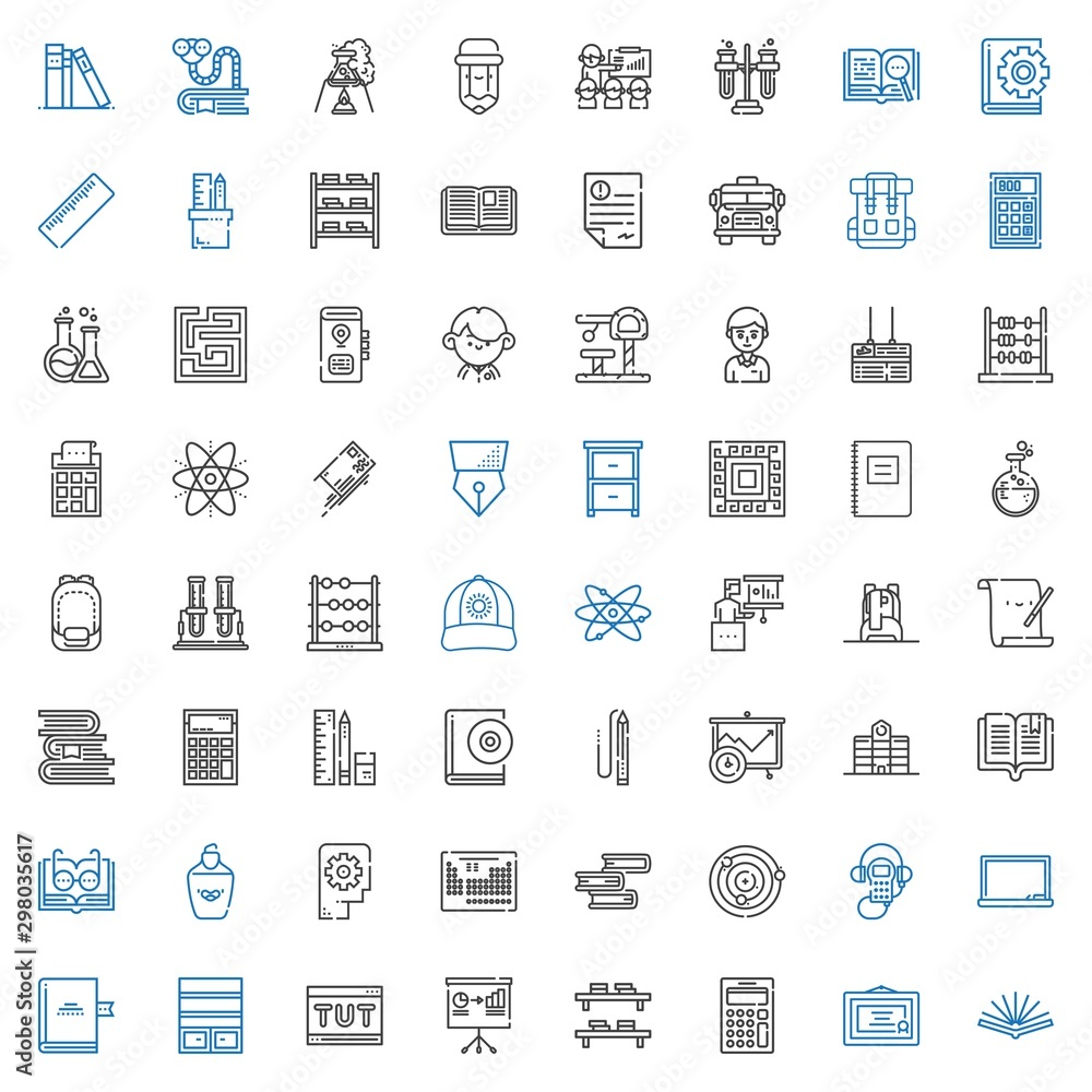 education icons set