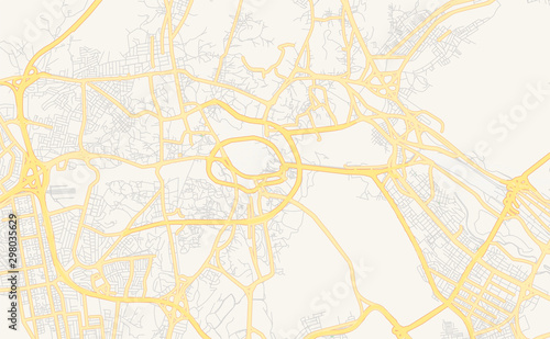 Printable street map of Mecca, Saudi Arabia