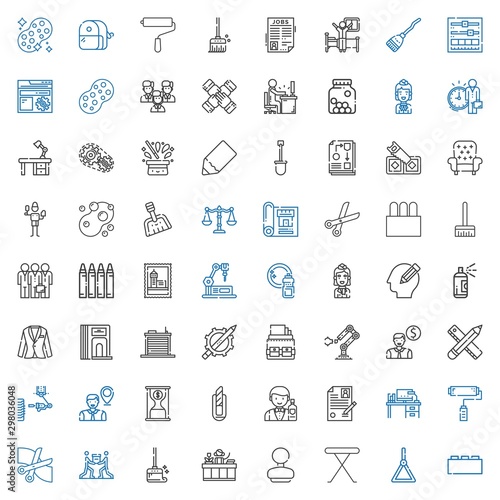 work icons set