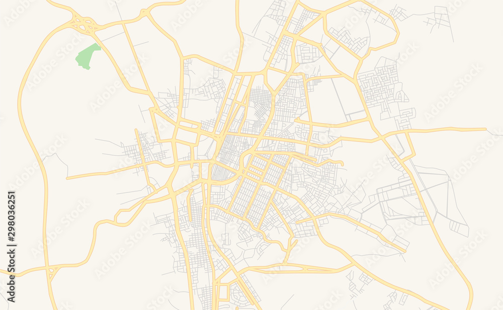 Printable street map of Taif, Saudi Arabia