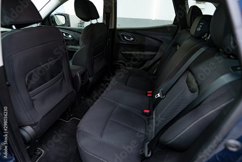 Car textile interior after cleaning. © valdisskudre