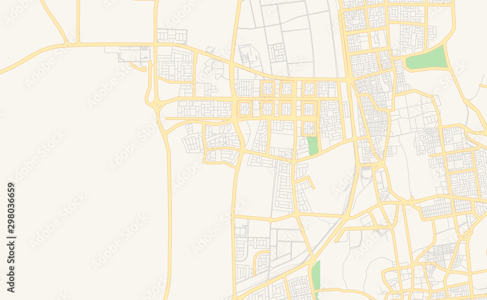 Printable street map of Al-Mubarraz, Saudi Arabia