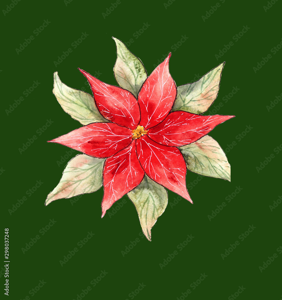 Decorations elements of the New Year and Christmas for invitation, or greeting cards, gift wrapping