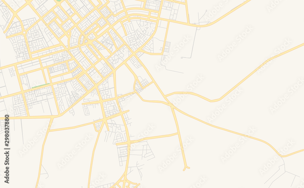 Printable street map of Ar Rass, Saudi Arabia