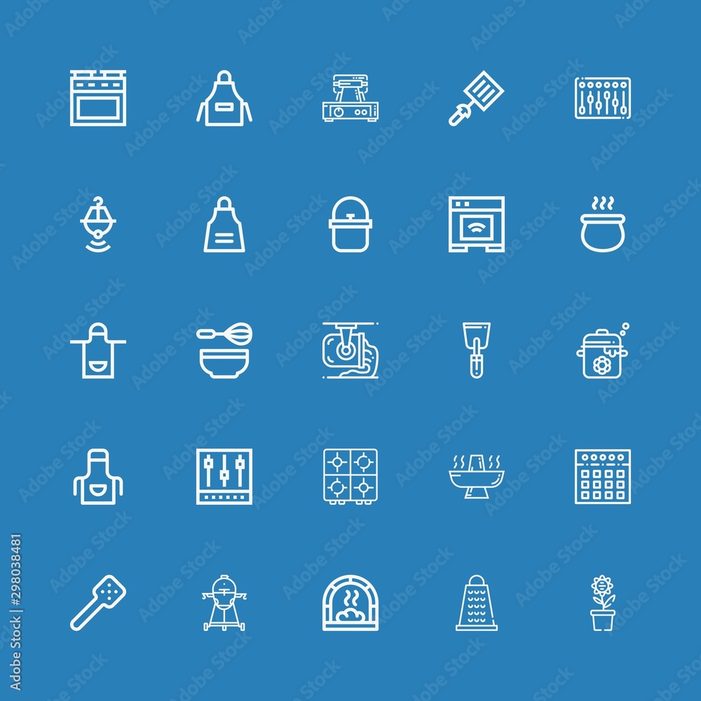 Editable 25 kitchenware icons for web and mobile Editable 25 kitchenware icons for web and mobile