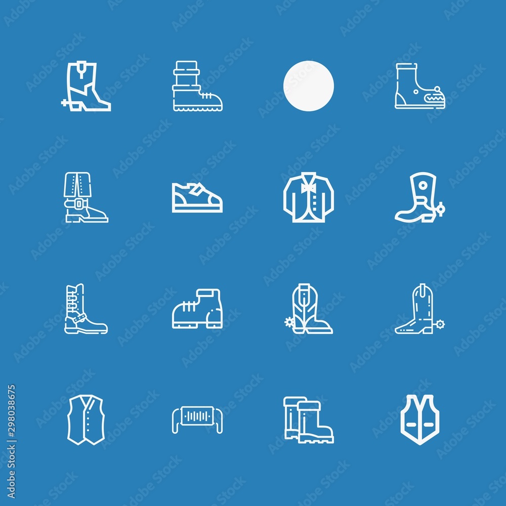Editable 16 workwear icons for web and mobile Editable 16 workwear icons for web and mobile