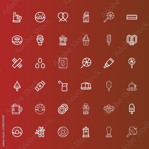 Editable 36 sugar icons for web and mobile