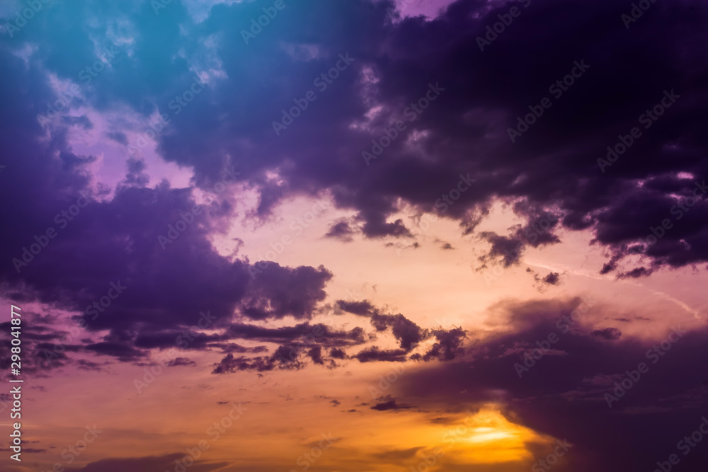 purple clouds sunset sky background