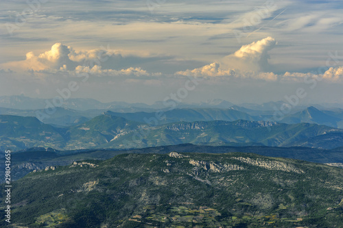 Blick vom Mont Ventoux in die Westalpen