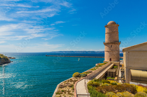 A typical view in Marseille in France photo