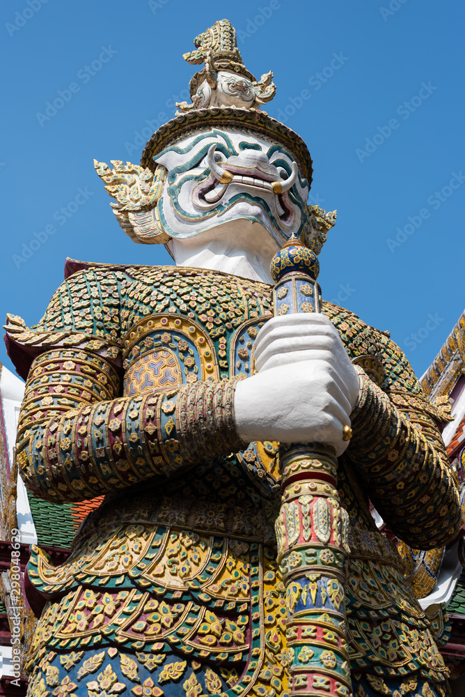 Thai temple guardian giant Thai temple guardian giant