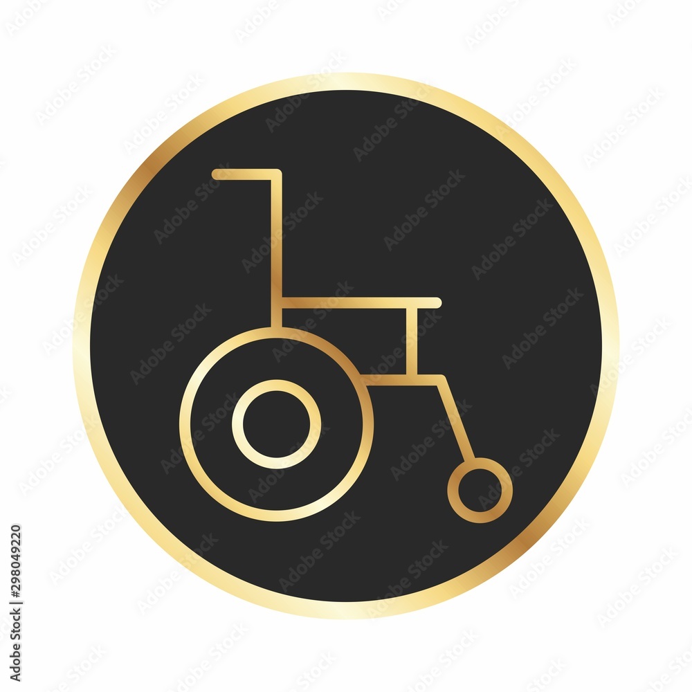 Wheel chair Icon For Your Design,websites and projects. Wheel chair Icon For Your Design,websites and projects.
