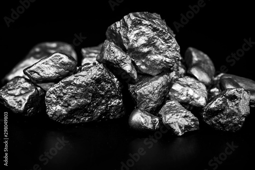 Zirconium is a chemical element used in alloys that resists corrosion, superconductors, pyrotechnics, nuclear reactors. Industrial Mining Concept.