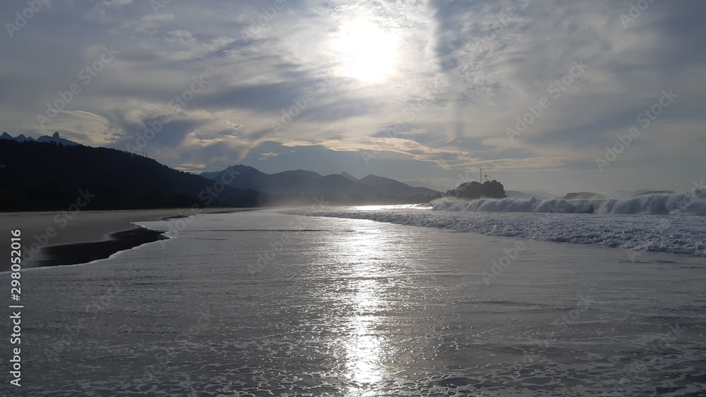 Fototapeta premium sunset over sea