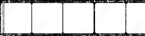 photographic film,vintage picture frames,film stripe,empty frames, free pics space,grunge vector ,isolated on white background