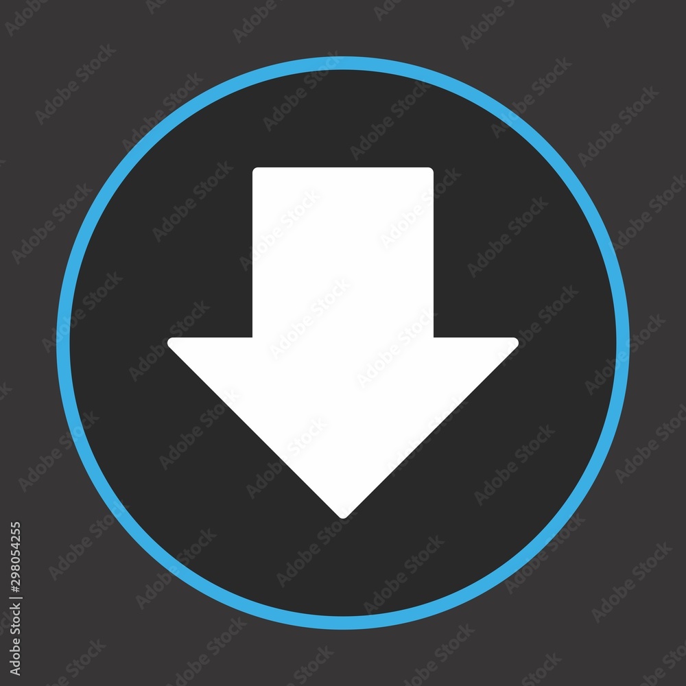 Downward Arrow Icon For Your Design,websites and projects. Downward Arrow Icon For Your Design,websites and projects.