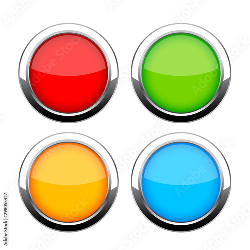 Glass shiny web buttons set Free Download Glass shiny web buttons set - GFXLoad