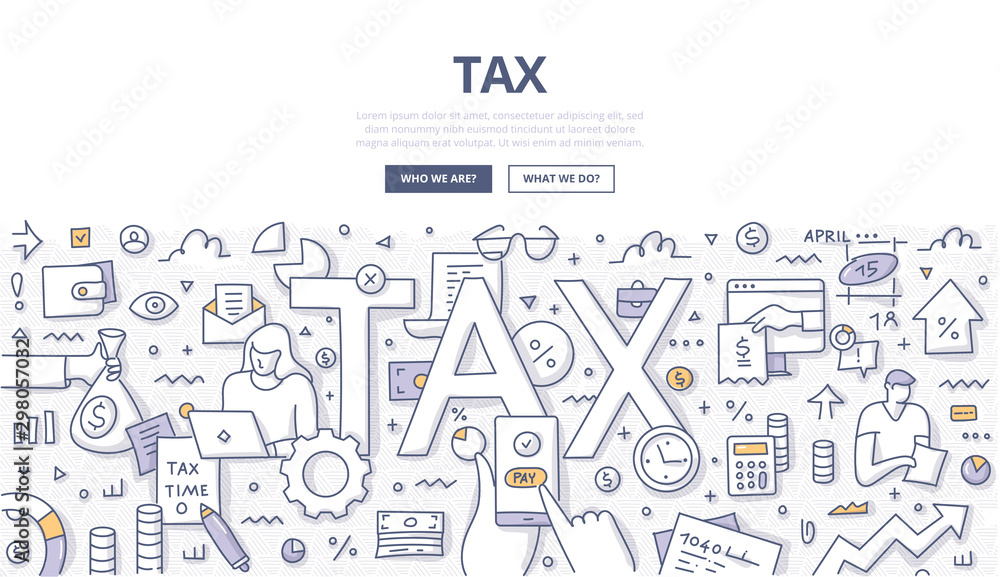 Tax Doodle Concept
