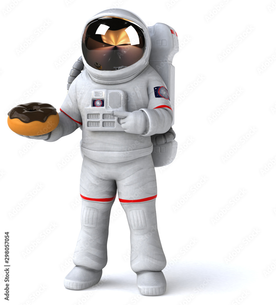 Fun astronaut - 3D Illustration Fun astronaut - 3D Illustration