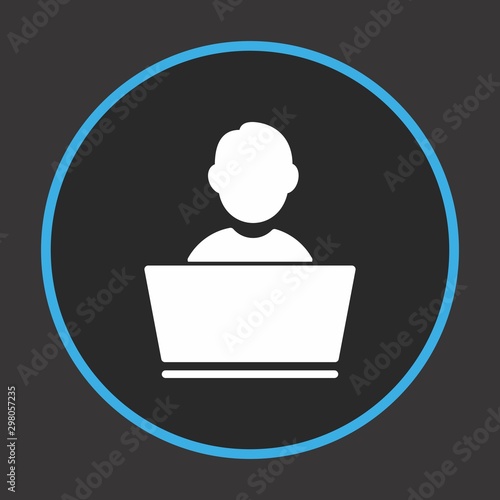Free Download Working On Laptop Icon For Your Design,websites and projects. - GFXLoad