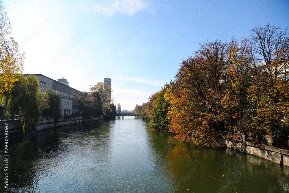View from the Ludwigsbrücke in Munich