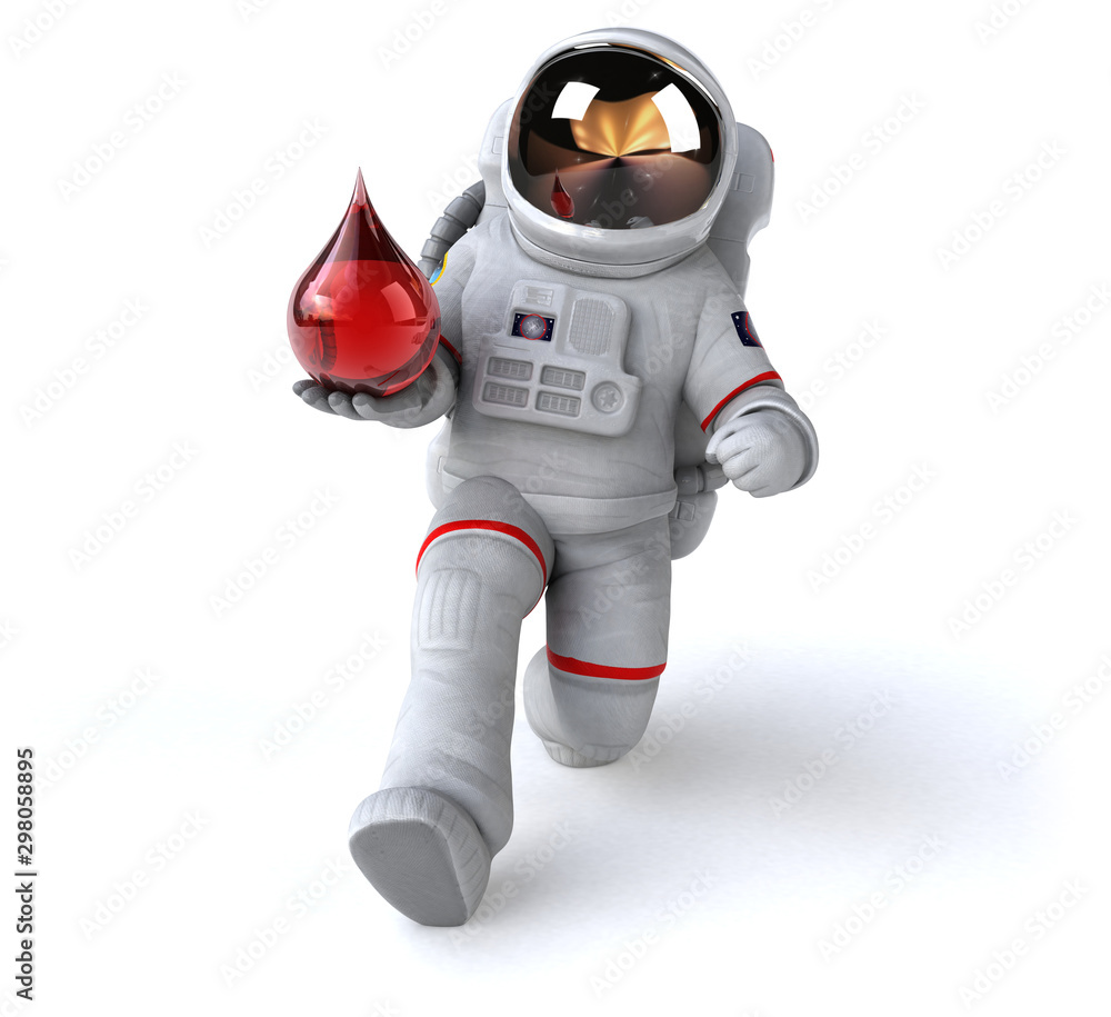 Fun astronaut - 3D Illustration Fun astronaut - 3D Illustration