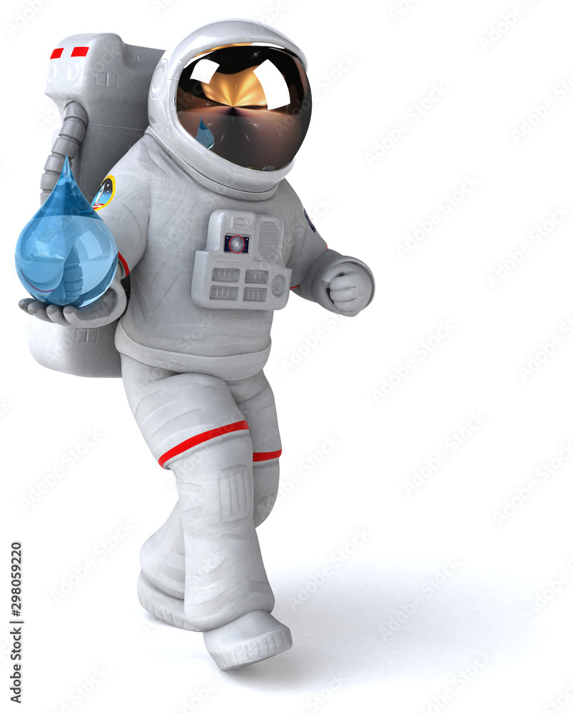 Fun astronaut - 3D Illustration Fun astronaut - 3D Illustration