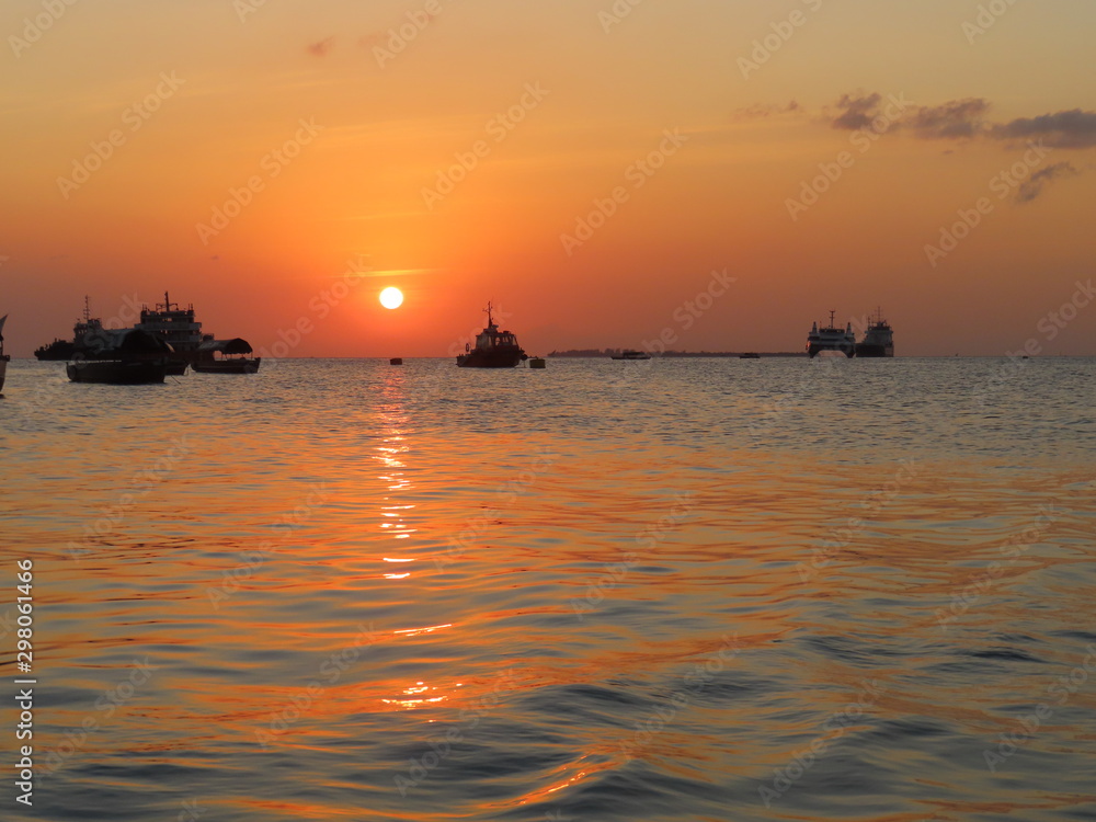 coucher de soleil Zanzibar