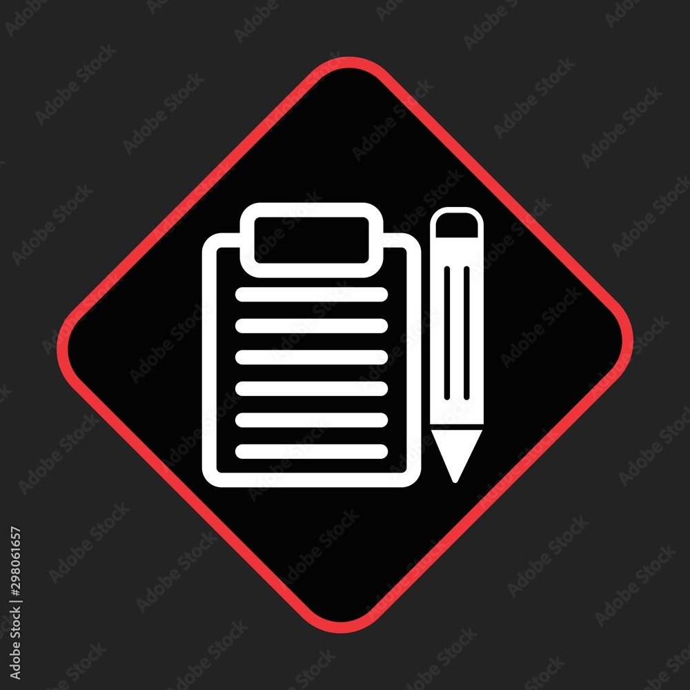 Clip board And Pencil Icon For Your Design,websites and projects. Clip board And Pencil Icon For Your Design,websites and projects.