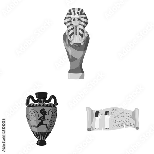 Isolated object of story and discovery symbol. Set of story and items stock vector illustration.
