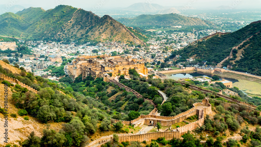  Amer Fort, Amber Palace near Jaipur in Rajasthan, India 