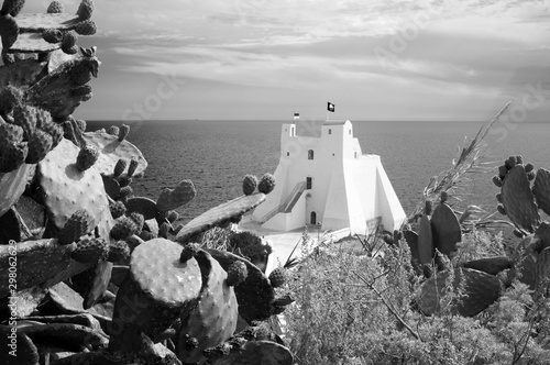 Torre Truglia from hill, Sperlonga, Italy photo