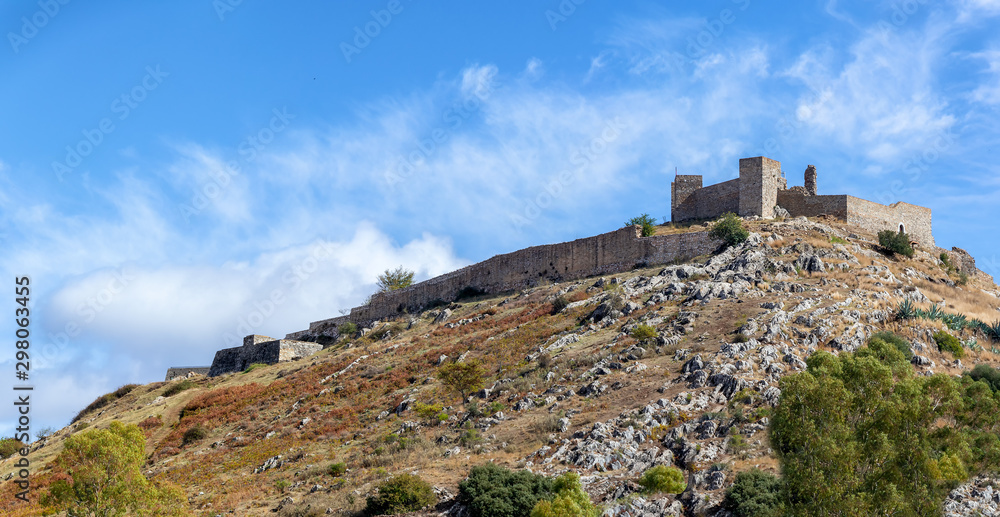 The Aracena castle built between the 13th and 15 centuries over the ruins of an older Moorish Castle