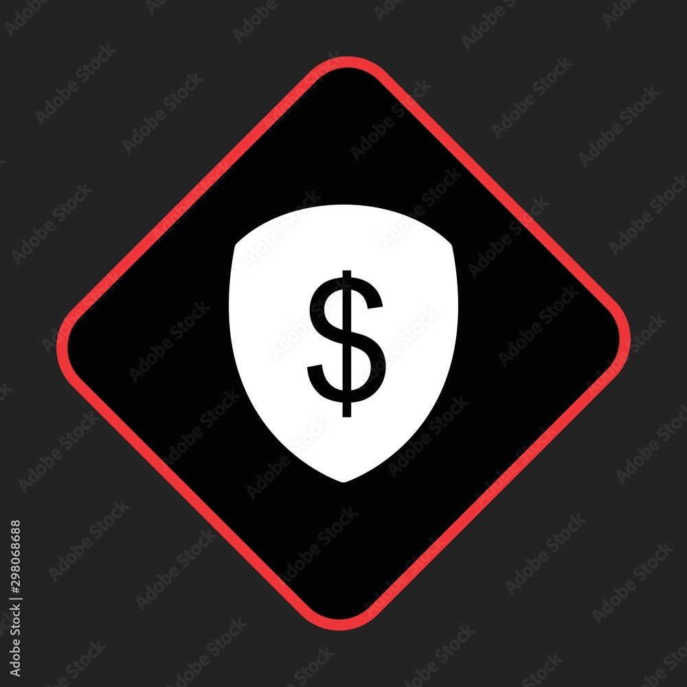 Shield Dollar Icon For Your Design,websites and projects. Shield Dollar Icon For Your Design,websites and projects.